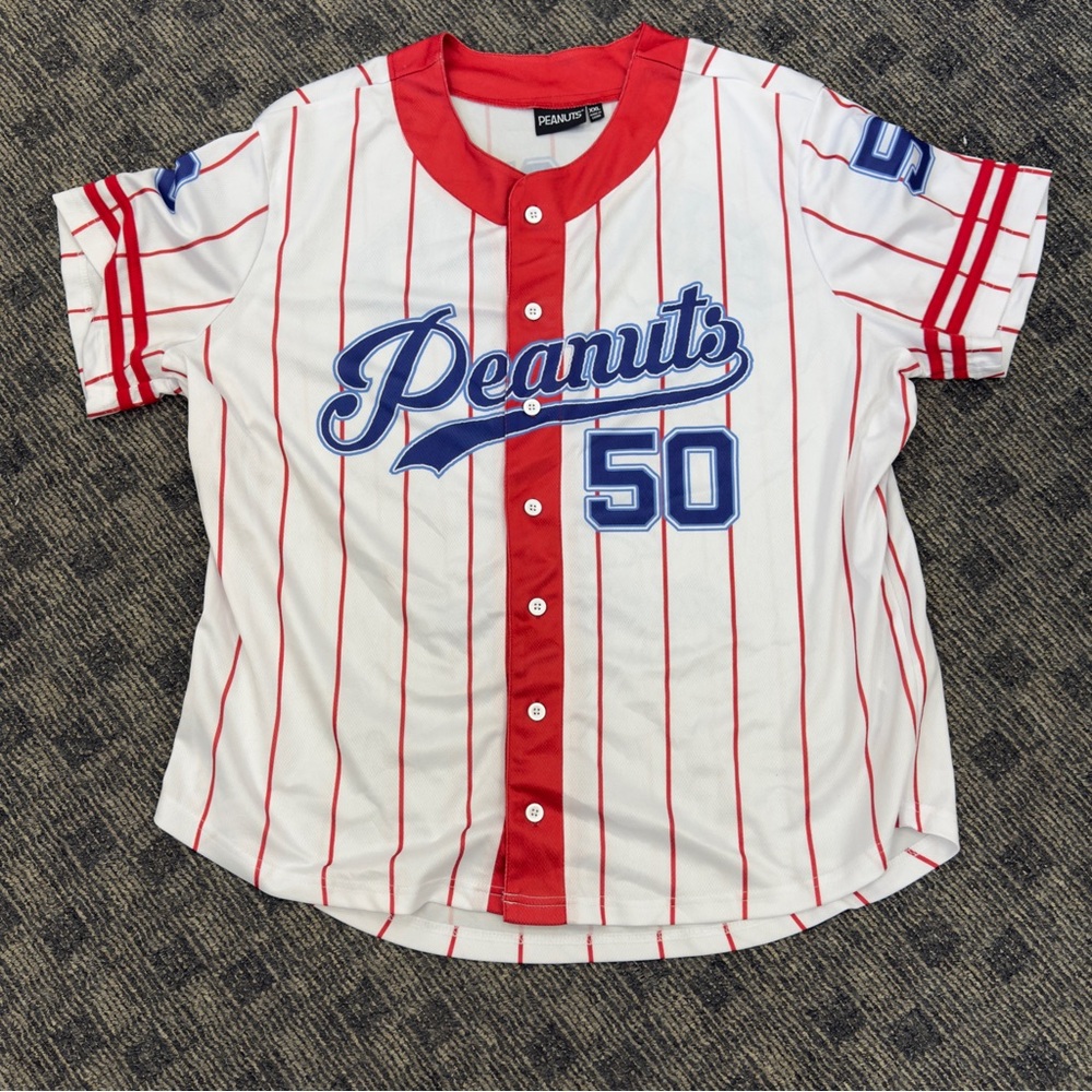 Peanuts Kids Jersey - Red,‎ White, and Blue